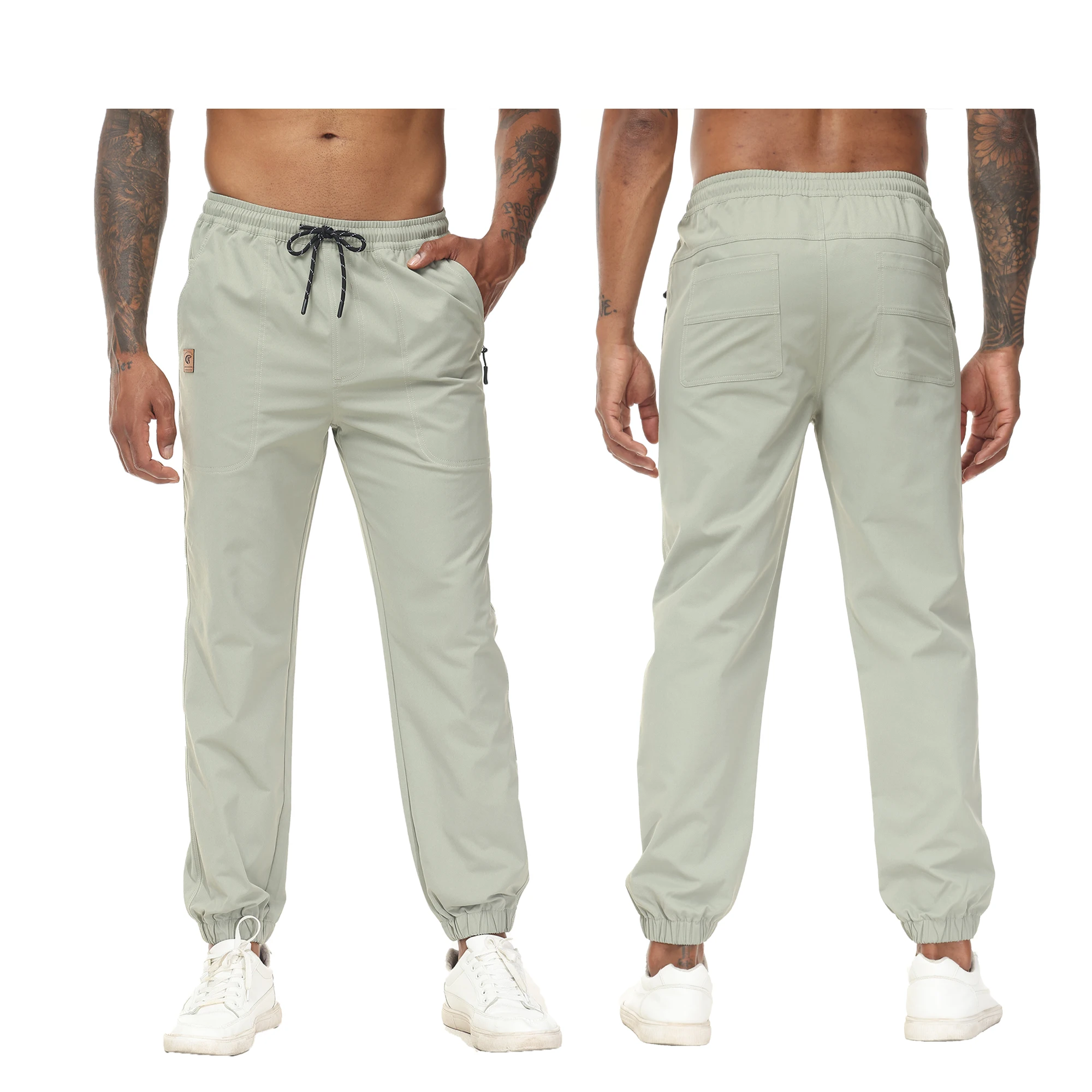 Men's Casual Sweatpants Pants Sport Jogging Gym Drawstring Loose Pants Trousers Male Fashion Tracksuit Stretch Waist and Ankle
