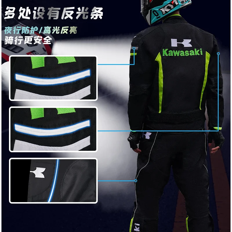 Off Road Motorcycle Men'S Riding Rider Suit Motorcycle Suit Racing Speed Control Anti Fall Warm Windproof Winter