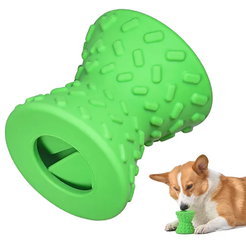 Benepaw 공격적인 씹는 동물용 음식 분배 개 장난감, 무독성 천연 고무 치료 누출 애완 동물 장난감, 강아지 뼈 놀이 게임 8