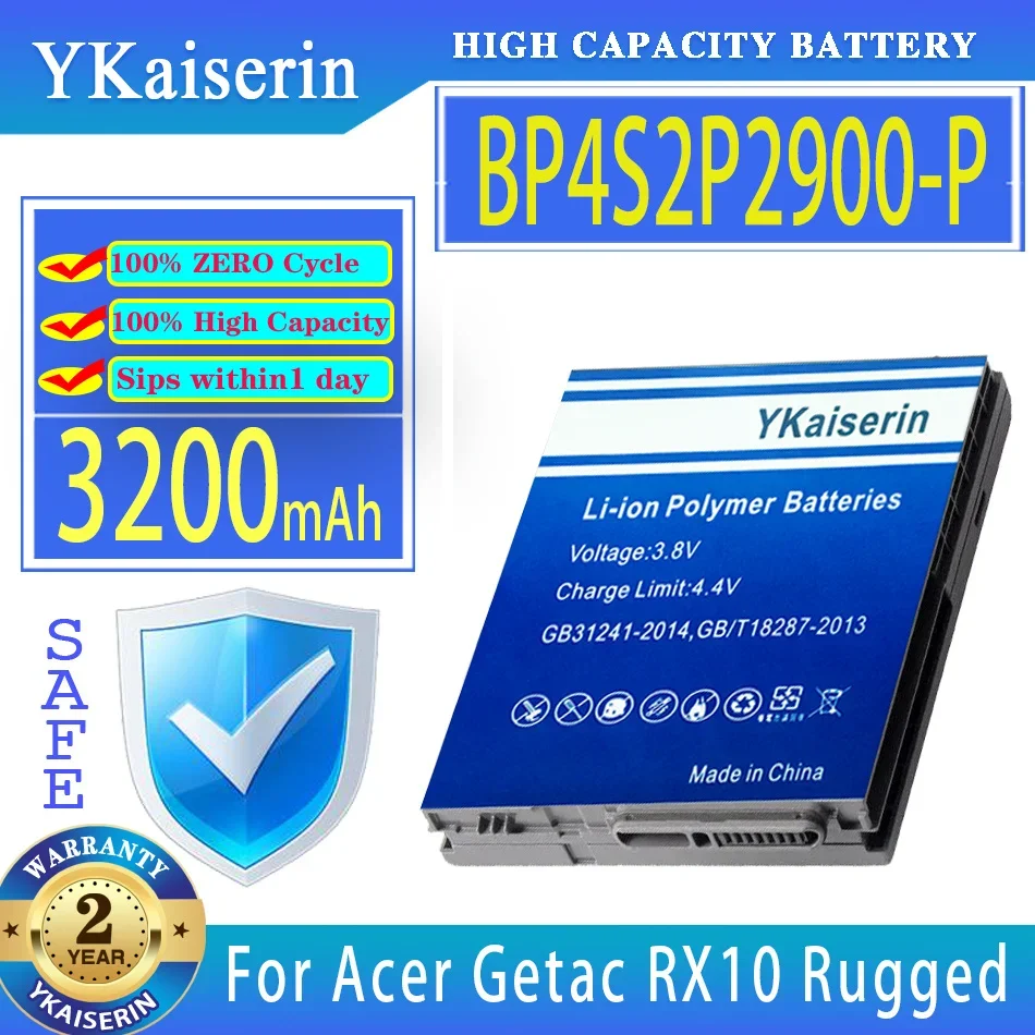 Ykaiserin 3200Mah Batteria Di Ricambio Bp4S2P2900-P Per Acer Getac Rx10 Rugged 441871900001 4418719000