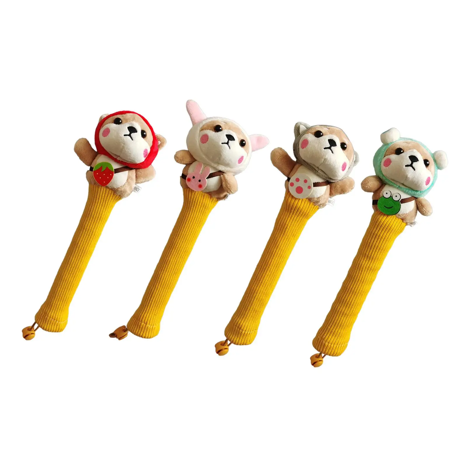 

Badminton Racket Handle Cover Sweat Absorption for Active Players Decorative Shock Absorbing Cute Stuffed Animal Tennis Grip