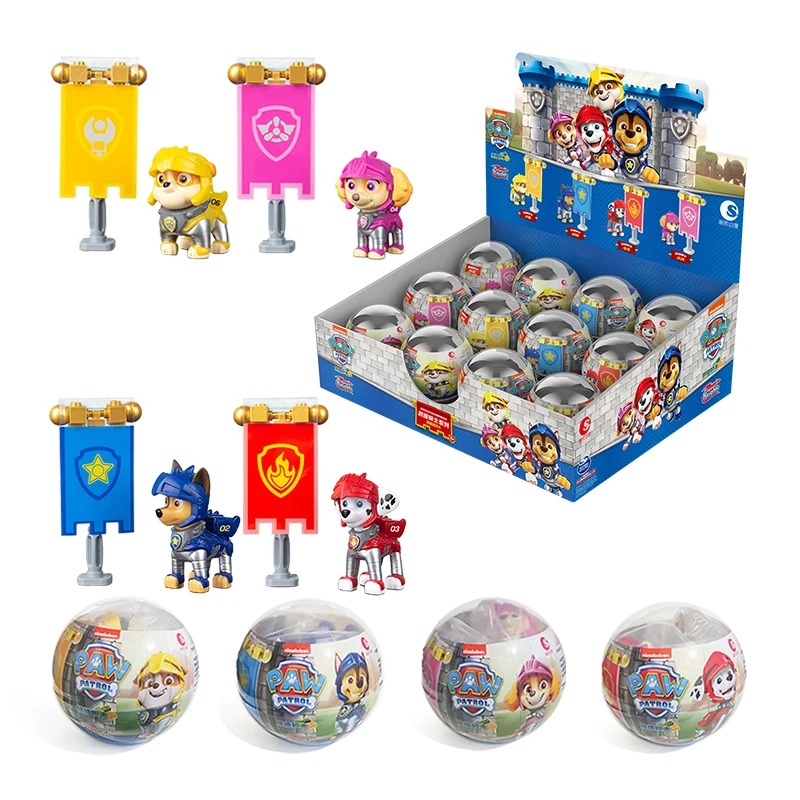 Paw Patrol Rescue Action Figure Toy Capsule Chase Macerie Skye Marshall Con Bandiera Pathoulha Cina Giocattolo Per Bambini Regalo