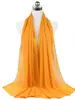Nouveau foulard en mousseline uni pour femme, prêt-à-porter, hijab instantané, châle musulman, hijabs islamiques, écharpe arabe, foulards pour la tête