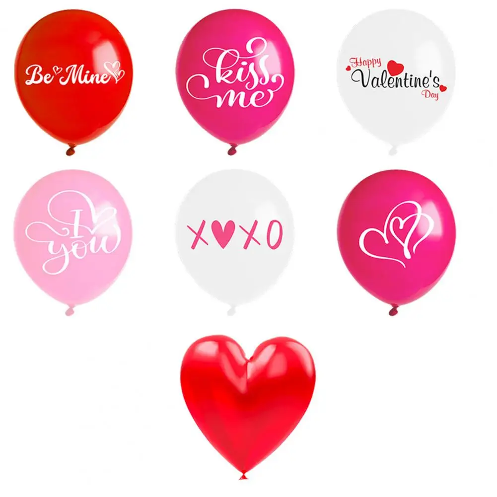 

Valentine Day Decorations Valentine's Day Balloon Set Romantic Letter Printed Love Heart for Diy for Valentine's for Valentine