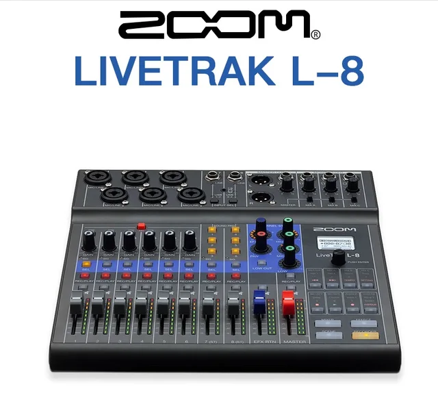 ZOOM LiveTrak L-8 Mixer/Recorder 8-channel mixer for mix,monitor