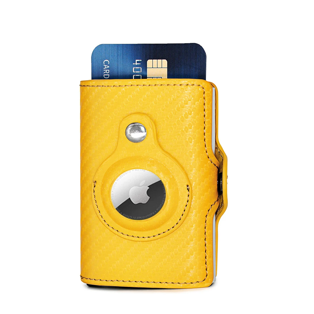 

2022 Rfid AirTag Card Holder Men Wallets Money Bags Anti Thin PU Leather Wallet For Apple Air Tag Male Purses Smart Cover Case
