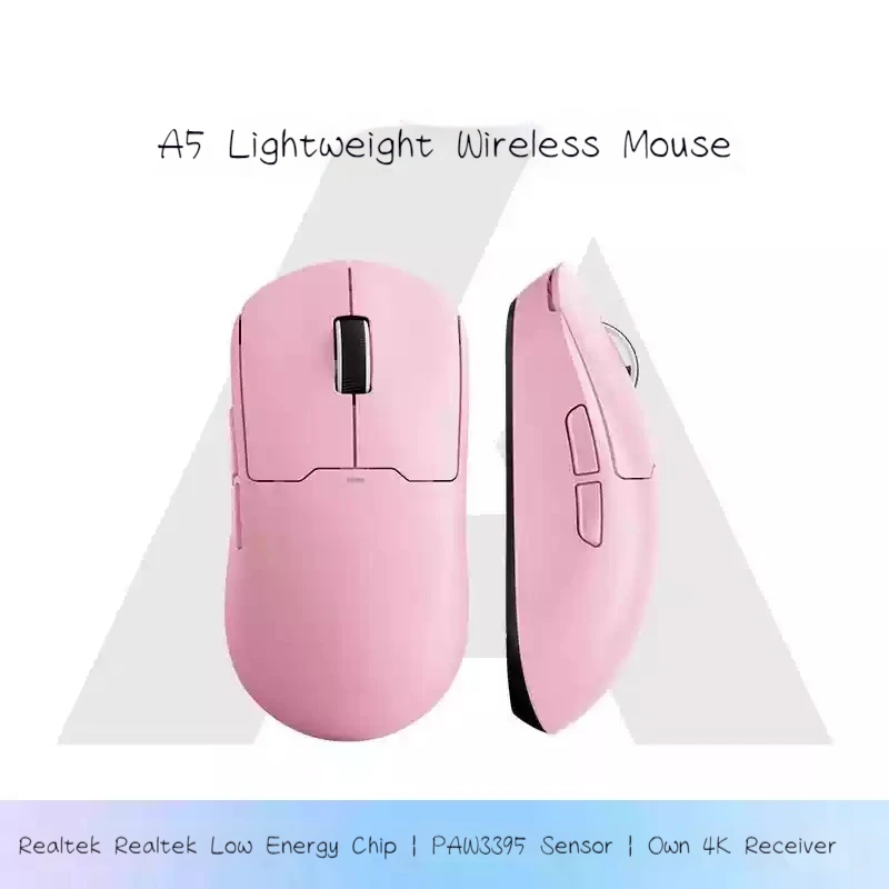 Mchose A5 PRO MAX Gaming Mouse Wireless Bluetooth Three Mode 26000DPI PAW3395 Lightweight Esports Mouse For Gaming Office Gifts