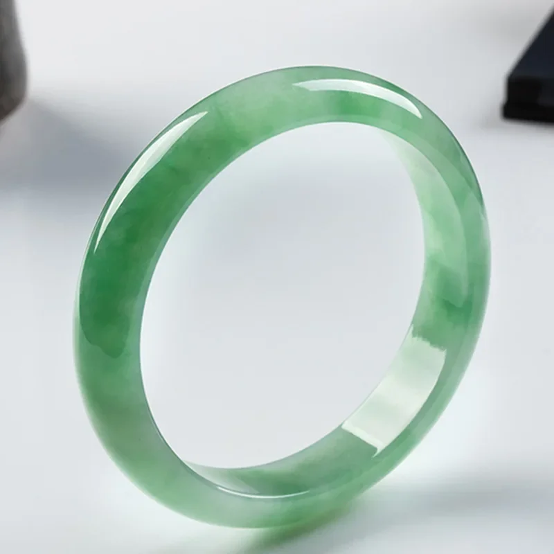 

Genuine Natural Jadeite Bracelet For Women Burma Jade Bangle Fashion Charm Jewellery Ice Jades Stone Amulet Gifts