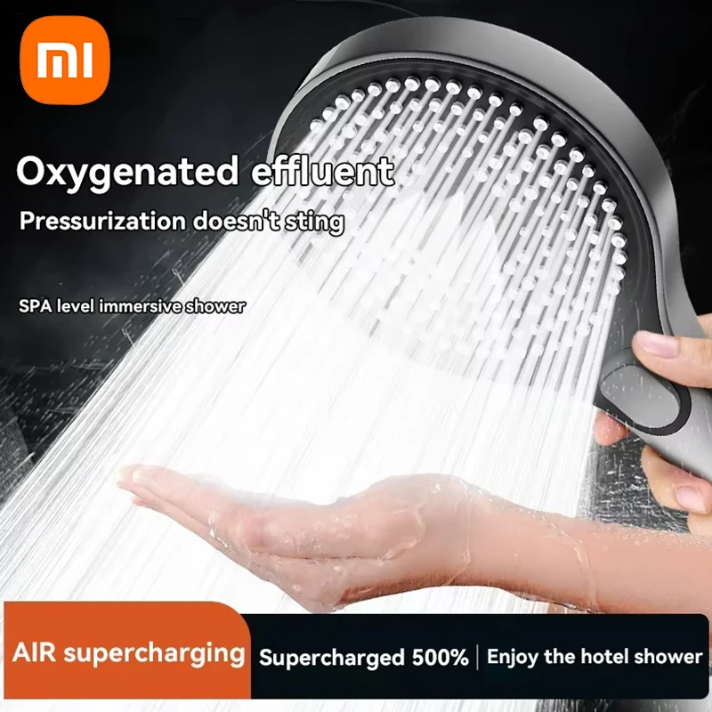 Xiaomi Booster Shower Head Powerful Pressurised Shower Head Home Bath Shower Head 3-Speed Adjustment Home Bathroom Facilities 4