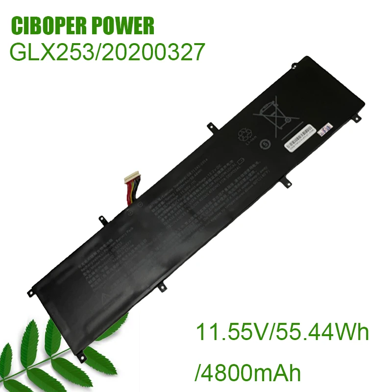 Bateria Nova Glx253 20230327 11.55v 4800mah 55.44wh da Substituição da Bateria do Portátil de cp