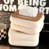 1pc simple cream style cute multifunctional spring desktop tissue paper box 4