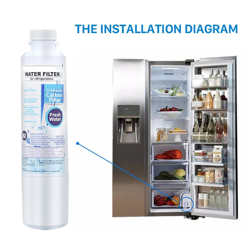 New Water Purifiers Cartridge Activated Charcoal Replacement For Refrigerator Water Filter Element Samsung Da29-00020b