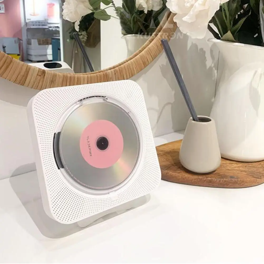 Lettore Cd A Parete Radio Fm Disco Mp3 Usb Compatibile Con Bluetooth Lettore Musicale Portatile Altoparlante Stereo Con Telecomando All'Ingrosso