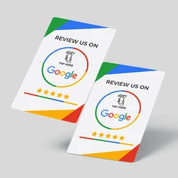 CR80 Plastic Programmable NFC Google Review NFC Card