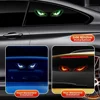 KEVANLY Solar Power Car Demon Eye Light Cool Flashing Warning Light Dynamic Safety Vehicle Signal Lights Universal 3