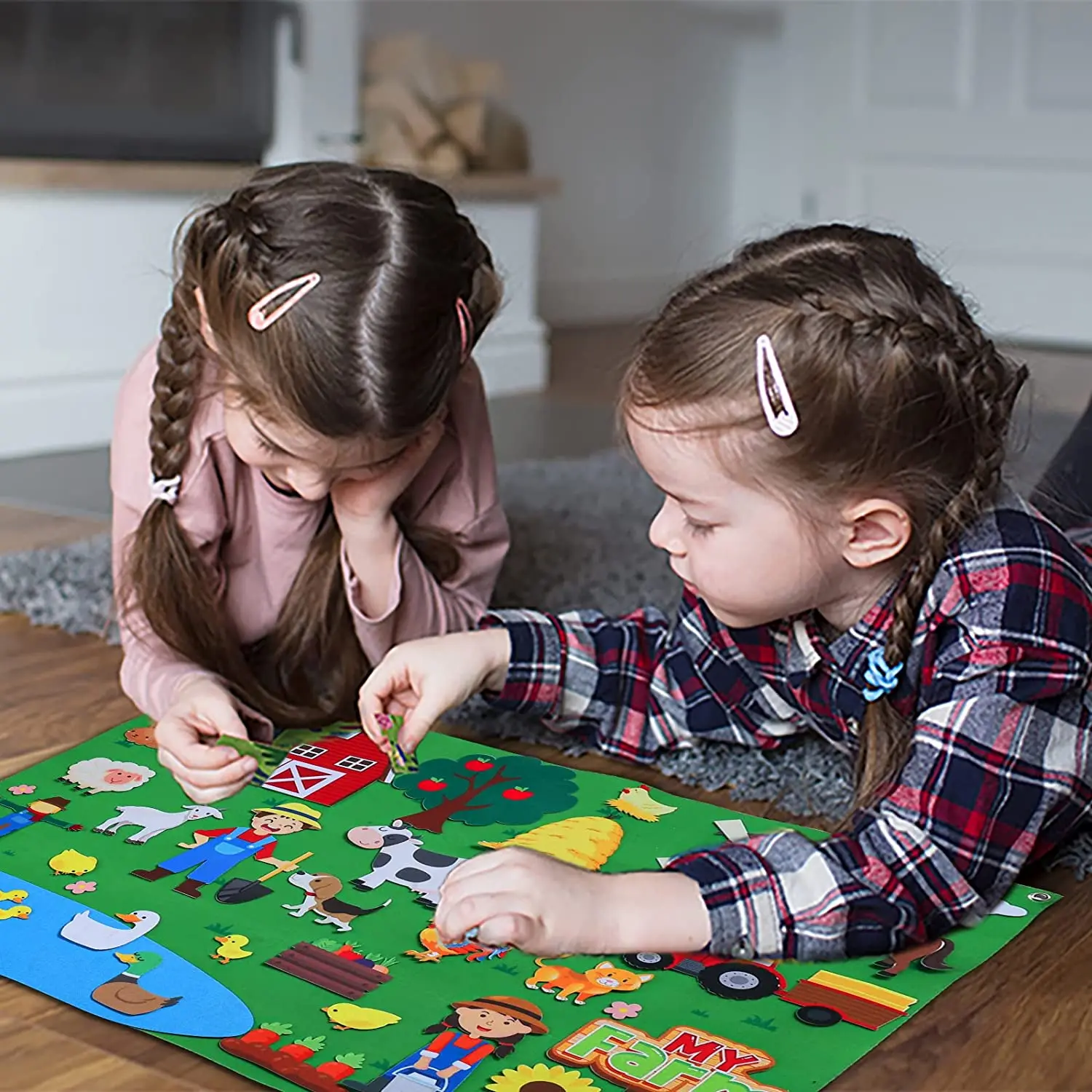 Planche à raconter des histoires en feutre pour bébé, jeu éducatif