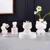 Ceramics Kitty Vases Flower Vase Pen Container Garden Ornament Resin Home Decoration Valentine's Day Gift Girl Desktop Ornaments 1
