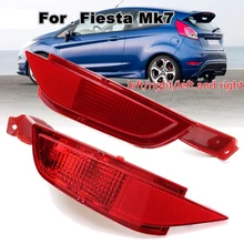Ford Fiesta MK7 2008-> Hatch Red Rear Fog Lamp & Reflector Pair Left & Right
