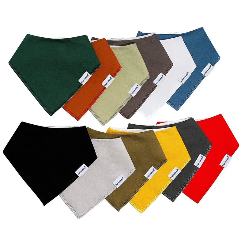 

Baby Bibs 100% Organic Cotton Bibs for Boys & Girls Fashion Newborn Feeding Bibs Adjustable Baby Saliva Towel