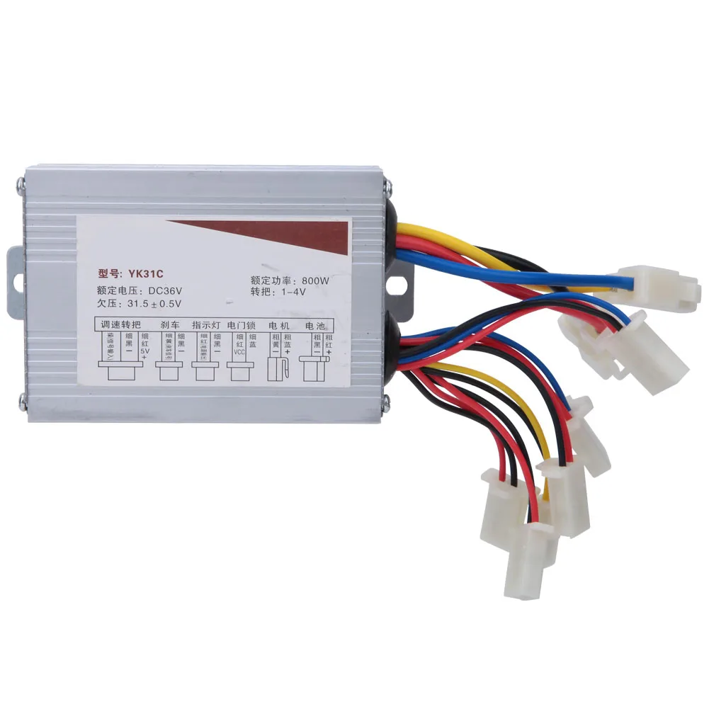 12V 24V 36V 48V 20W 30W 00W 800W Electric Bike Motor Brushed Controller Aluminium alloy Controller E-scooter Part electric bike parts electric bike controller electric scooter controller electric scooter parts