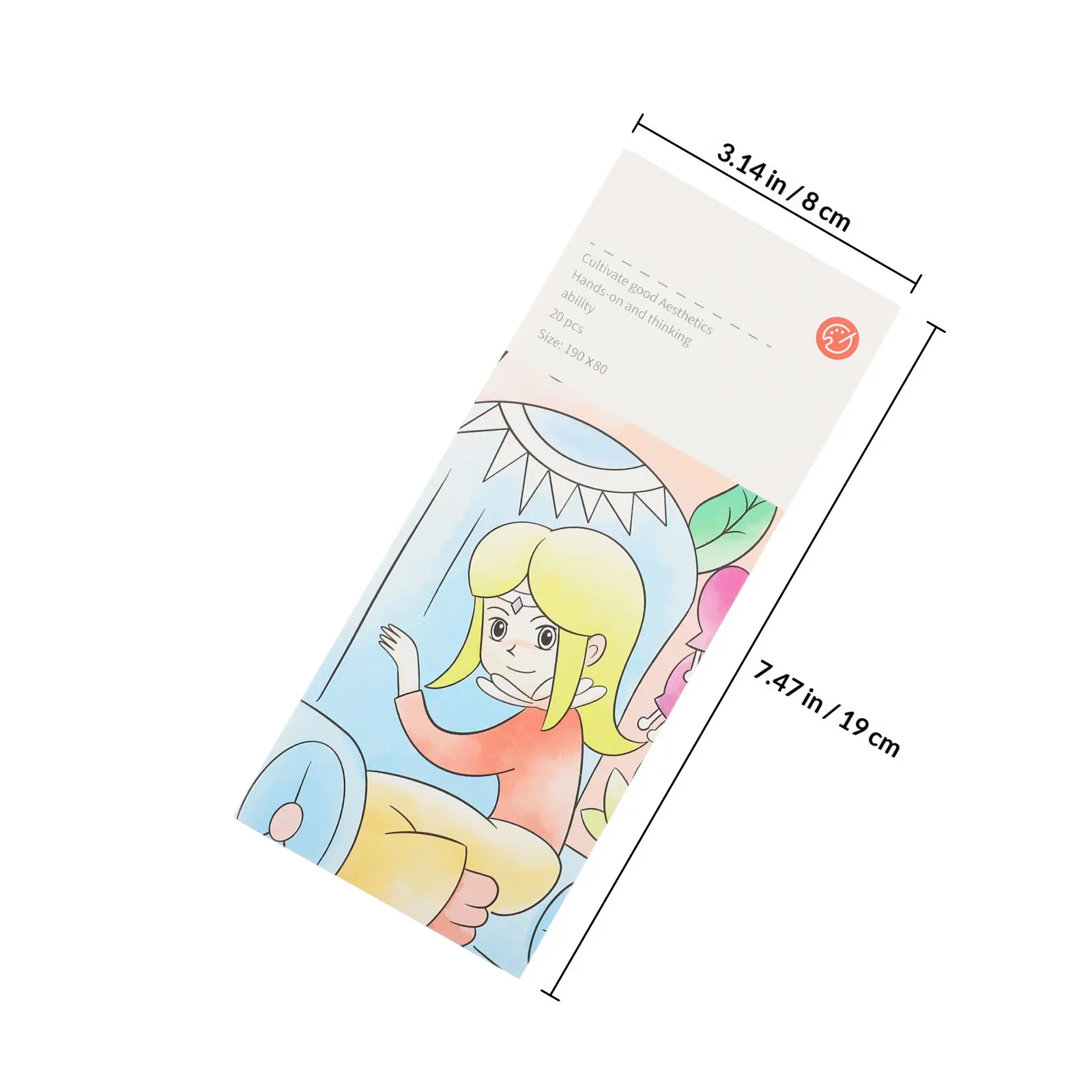 색칠 공부용 수채화 그림책 대량 미술 용품 드로잉 용지 안전하고 창의적인 선물 3-8세용