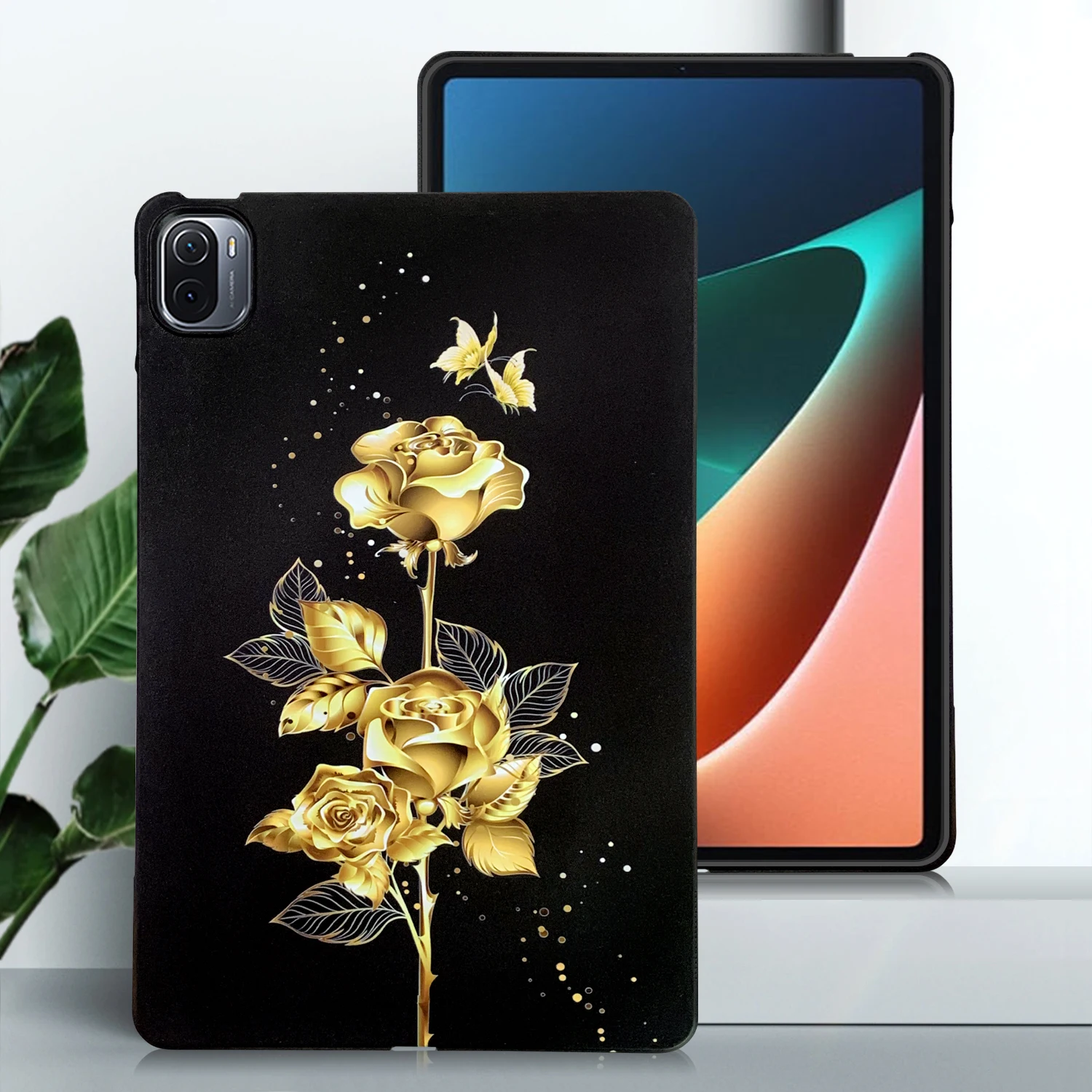 Flexible Silicone Tablet Case - Soft TPU Black Shell Back Cover