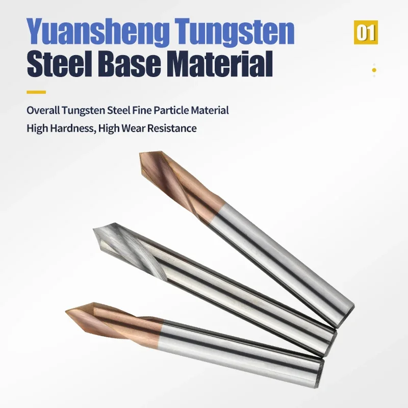 Carbide Spot Drill Bit 60 90 120 Degree CNC Drilling Guide Tool Location Center Router Bit Metal Drills Fixed Point Drill carbide drill bit