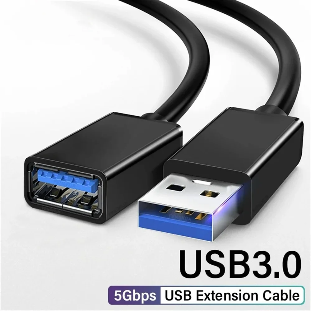 0.5/1/2/3/5M USB Extension Cable 3.0 Data Cord For PC Smart Laptop TV SSD USB Male to Female Computer Camera Printer Connector