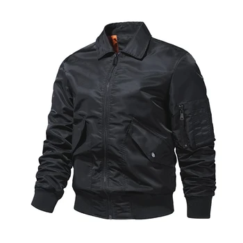 2024 Spring Summer Bomber Jacket Men Solid Color Fashion Baseball Jackets New In Outerwears Jackets Solid Color Zipper Jackets 1