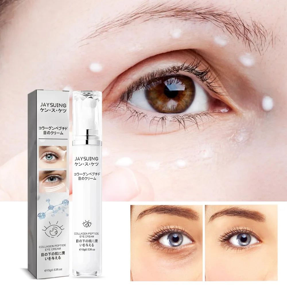 

Collagen Peptide Eye Cream Firms the Skin Around the Eyes Fades Fine Lines Crow's Feet Dark Circles Korean Skin Care Products