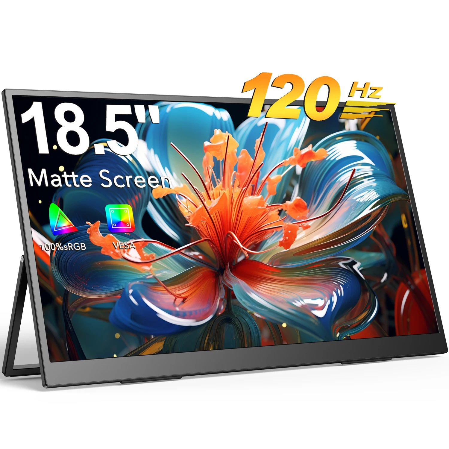 EVICIV Портативний монітор Сенсорний екран 18,5 дюймів 120 Гц 1080P FHD FreeSync IPS HDR Ігровий дисплей HDMI Type-C Мобільний монітор для ПК