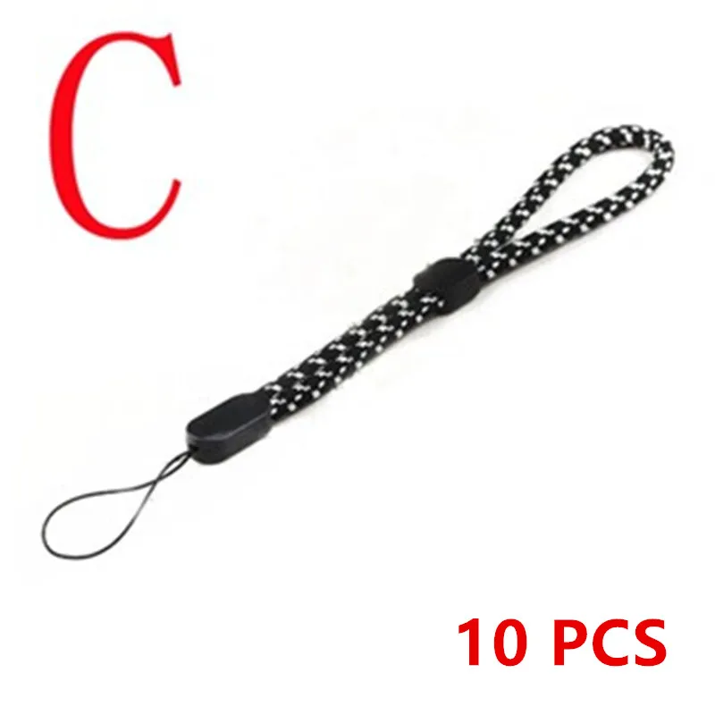 Set of 10 Versatile Adjustable Wrist Strap Lanyards for Electronics and Accessories
