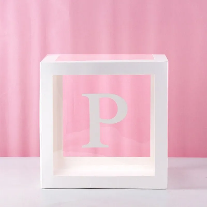 Clear Balloon Box for Baby Shower, Birthday, or Wedding Party Decorations