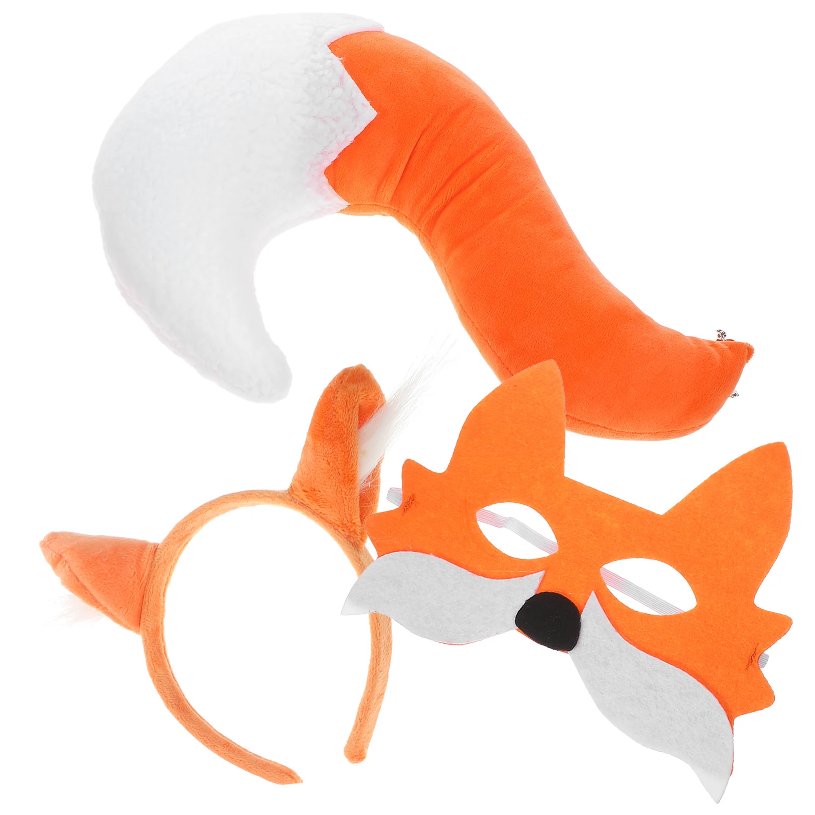 Half Face Mask Game Cosplay Props Cosplay Costumes Tail Outfit Fox Accessories Animal Ear Non-woven Fabric Mask Decor