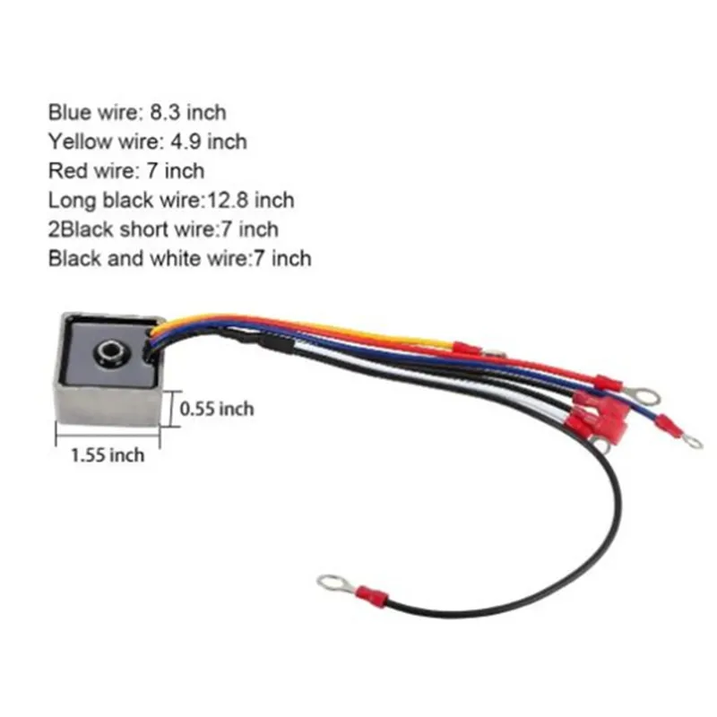 Golf Cart Voltage Regulator fits Club Car Precedent Gas 2008-up Transporter 4+6 w/Key Start,Replace OEM# 102803401/8412