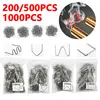 200/500/1000PCS Hot Welding Gun Nails Repair Car Bumper Welding Plastic Machine Accessories Parts Tools Kit Stapler Staples 1