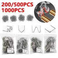 200/500/1000PCS Hot Welding Gun Nails Repair Car Bumper Welding Plastic Machine Accessories Parts Tools Kit Stapler Staples 1