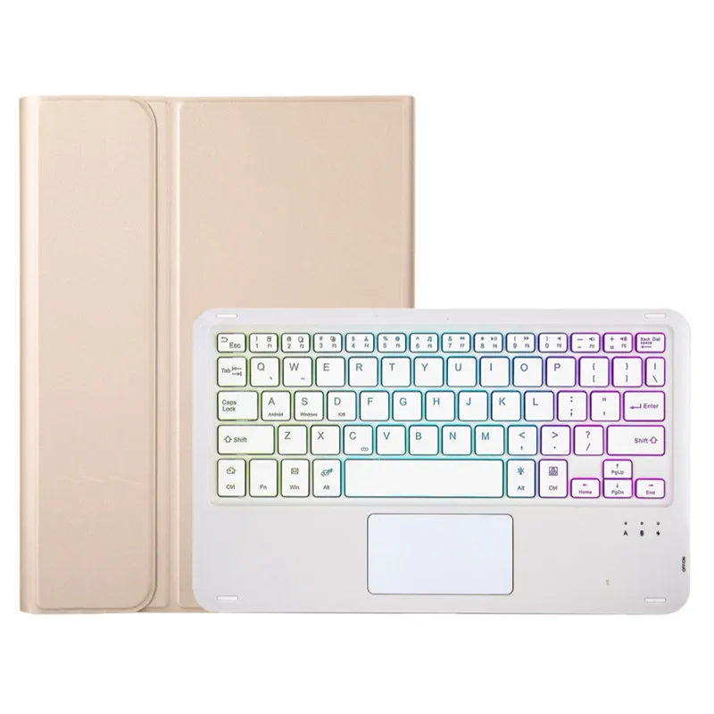 Rainbow Backlight Touchpad Keyboard Case with Mouse