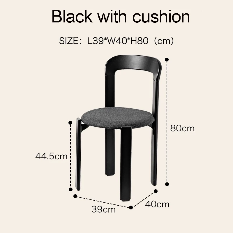black with cushion