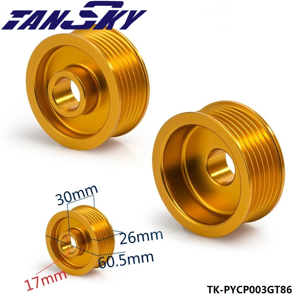 TANSKY Light Weight Crank Pulley Power Steering For Toyota GT86 Subaru BRZ Scion FRS TK-PYCP003GT86