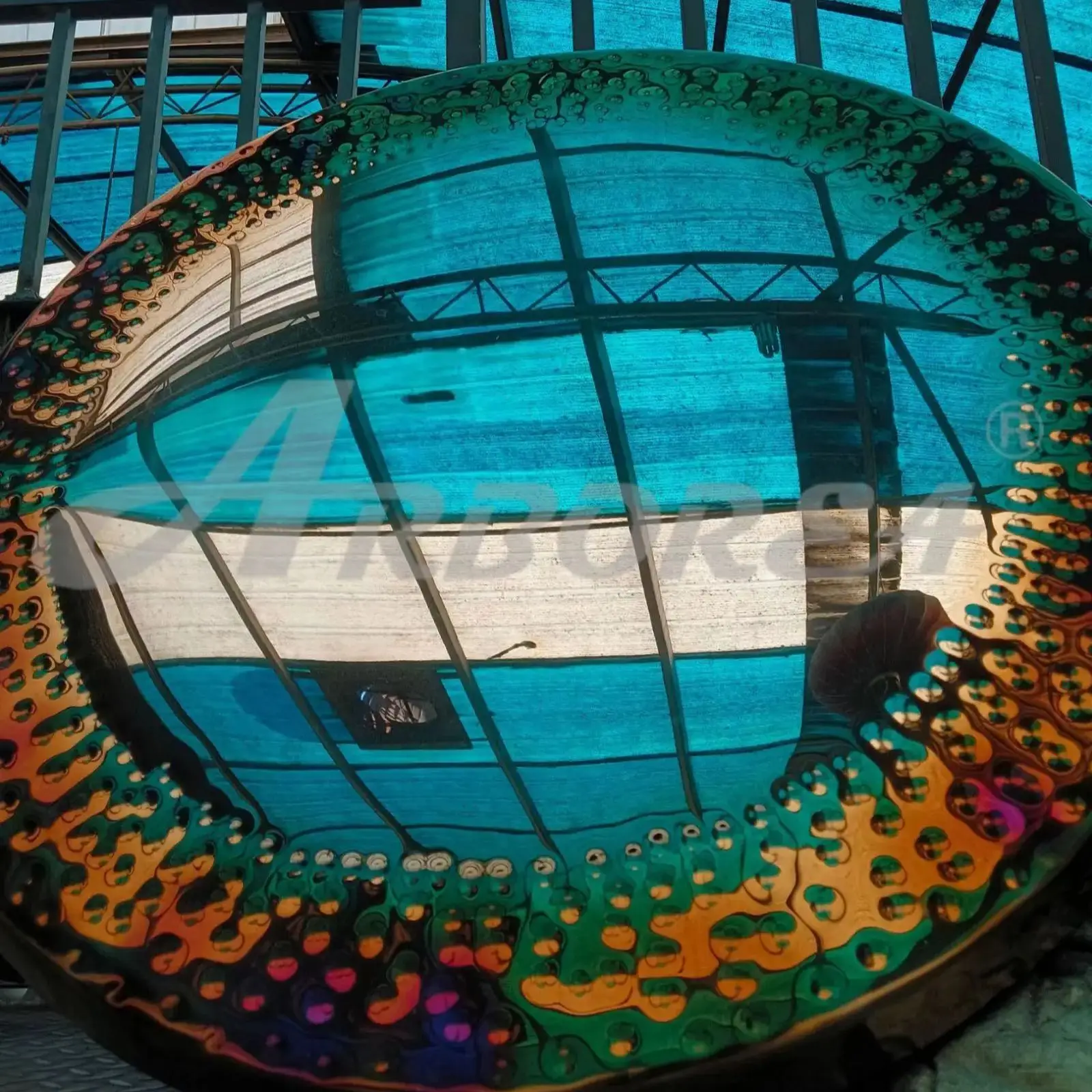 32 inch 80cm mirror gong for sound healing therapy