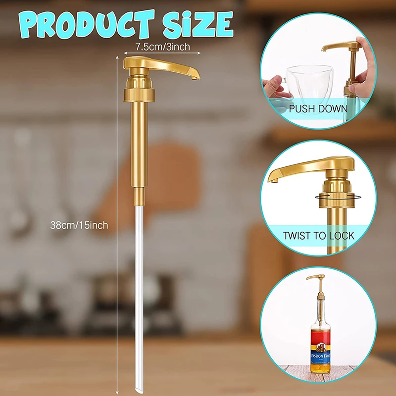 Kitchen Tools 1pc/5pcs Coffee Milk Tea Dispenser Syrup Pump Liquid Dispenser For Monin Syrup 10ml Juice Bottle Pump Kitchen Tools
