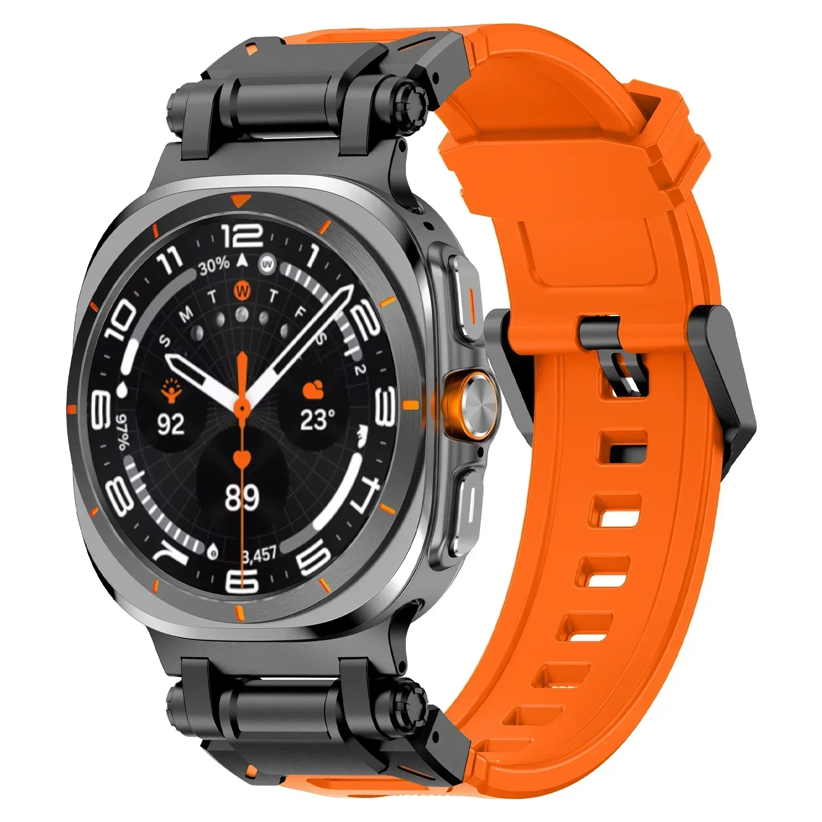 Premium Sports TPU Rubber Strap - Soft Silicone Band with Seamless Design