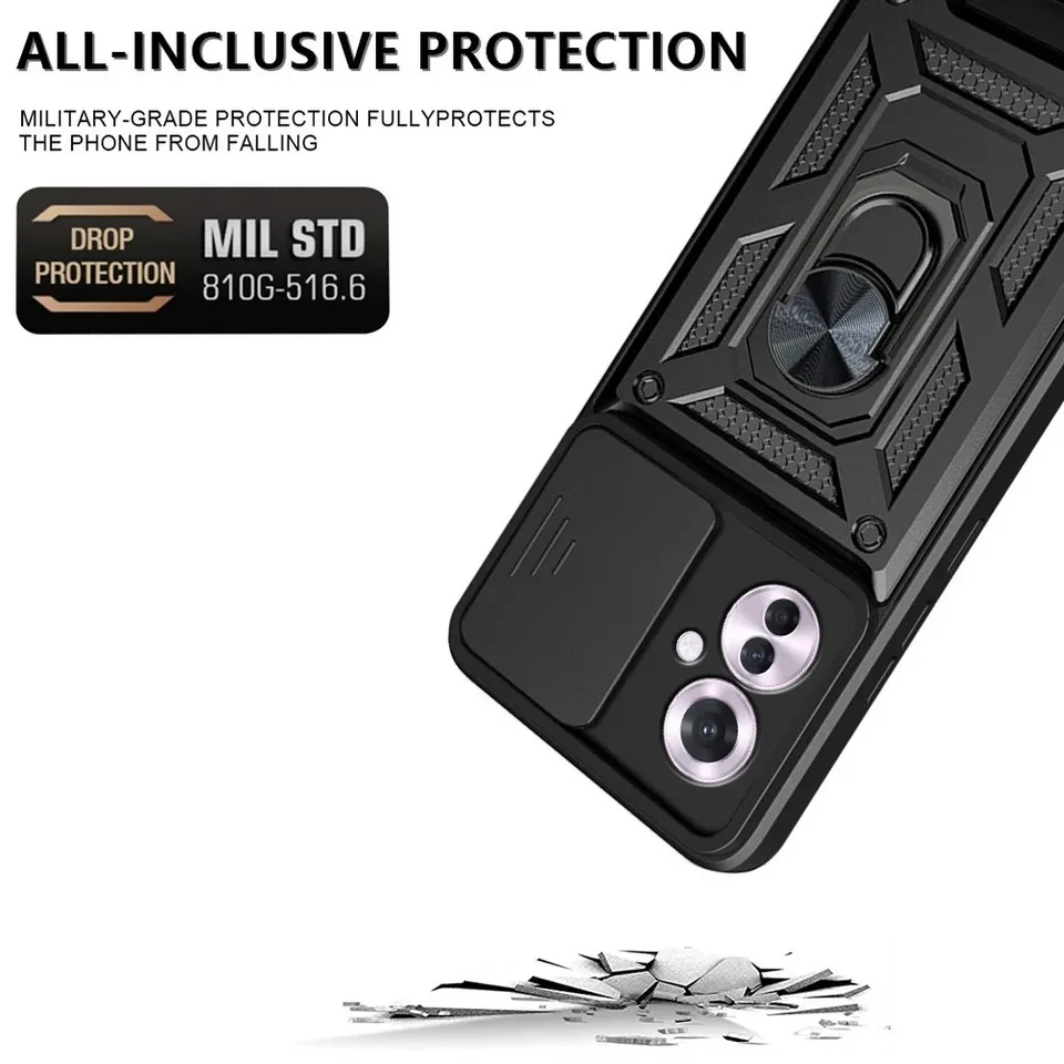 BORYA Cover per Oppo Reno11 F 5G (Reno 11F), Antiurto Silicone PC + TPU