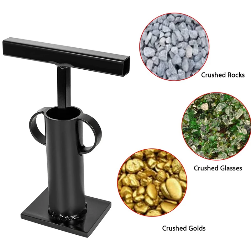 Rock Crusher Gold Prospecting Heavy Duty Frit Maker Glass Breaker Ore Crusher Panning Mining Pulverizer Mine Prospecting Stone