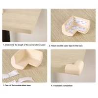 Ensemble de bandes de protection des coins de table pour bébé, protecteur de meubles de maison, couverture de protection des coins souples, soins pour nourrissons 6