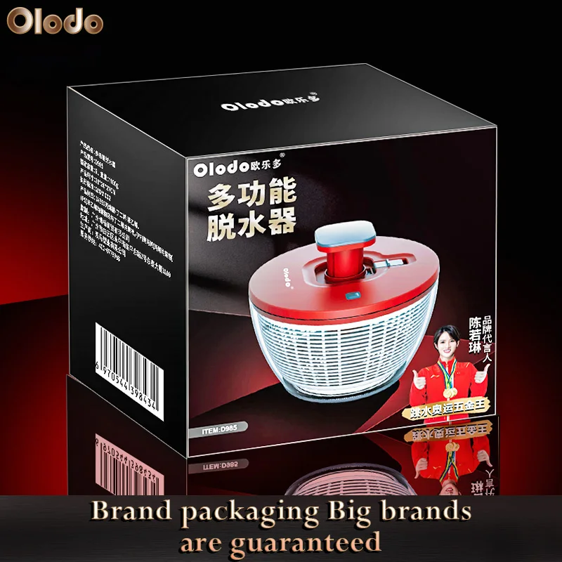 German vegetable dehydrator salad salad fruit drying machine manual hand rotating drain basket magic