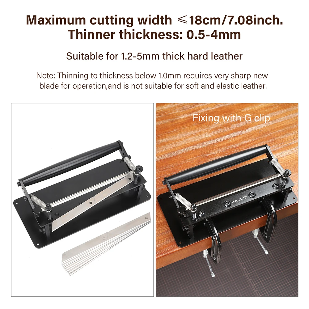Macchina per smussare i bordi manuale in pelle Skiver parting strumento