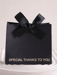 Elegant Special Thanks Gift Boxes - Set of 5 for Weddings, Birthdays, and More (Black 5Pcs)