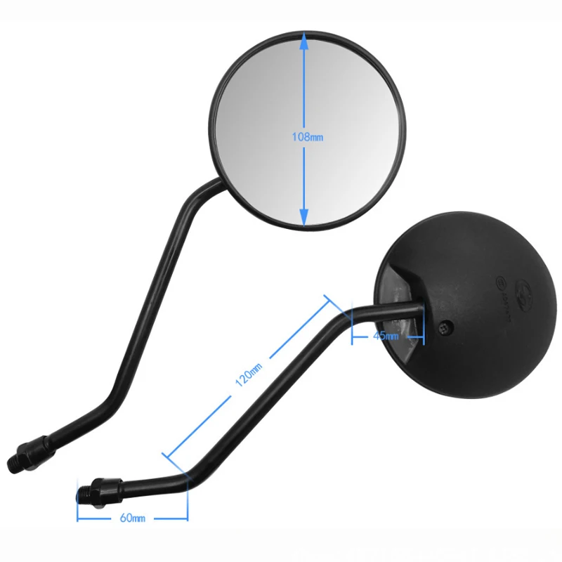 10MM 8MM 오토바이 백미러 사이드 미러 모토크로스 야마하 혼다 베스파 피아지오 스즈키 가와사키 액세서리